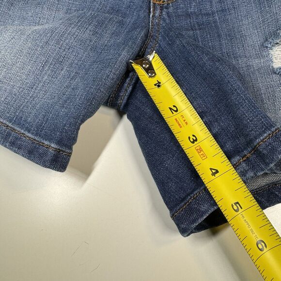 Joe’s Jeans Womens Denim Shorts Blue Mid Rise MaryLee Distressed 5" Inseam Sz 26 - Picture 10 of 10